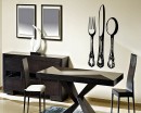 Knife and Fork Vinyl Decals Kitchen Wall Art Sticker